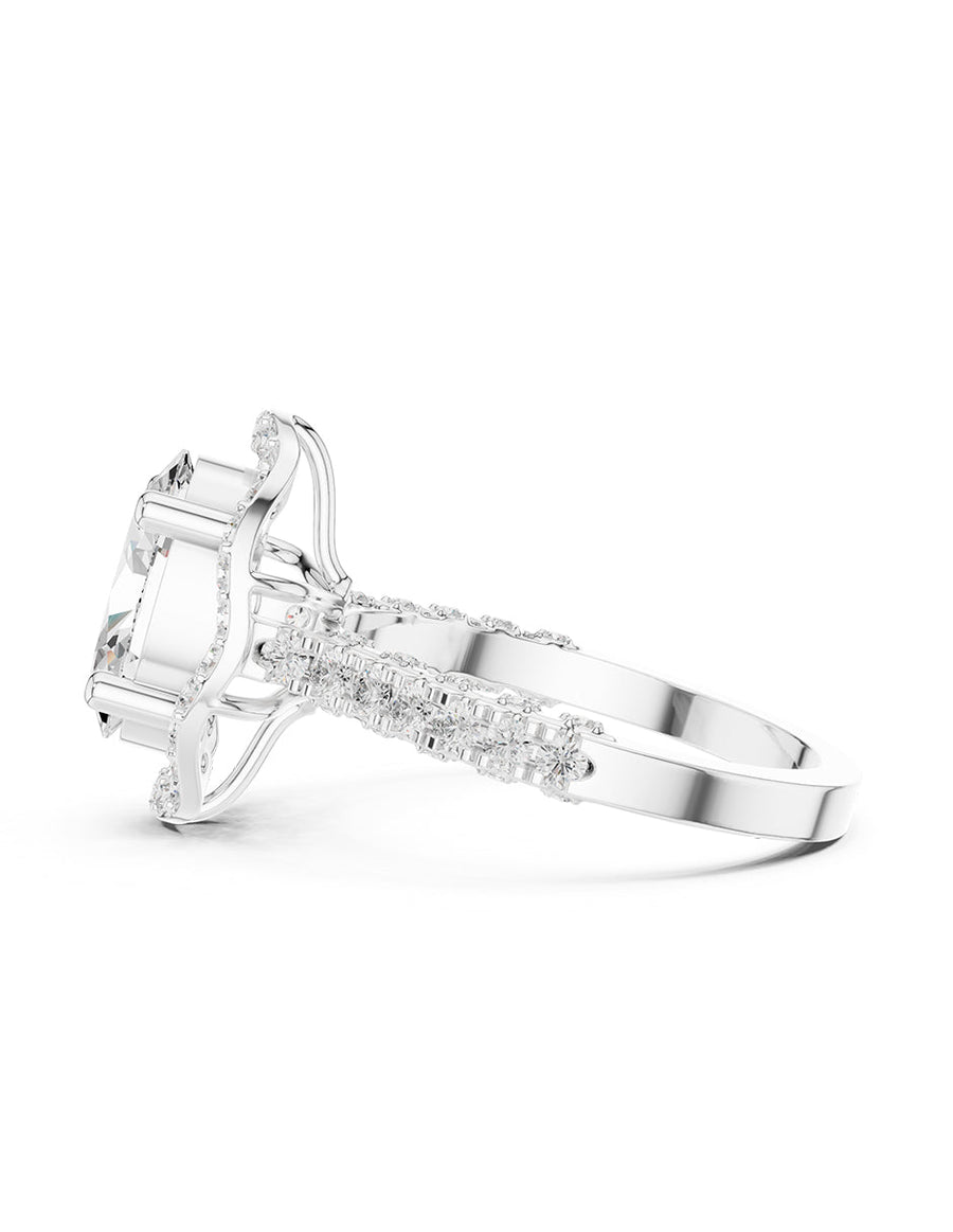 Anillo de compromiso - halo - AMORE414-OV-LG