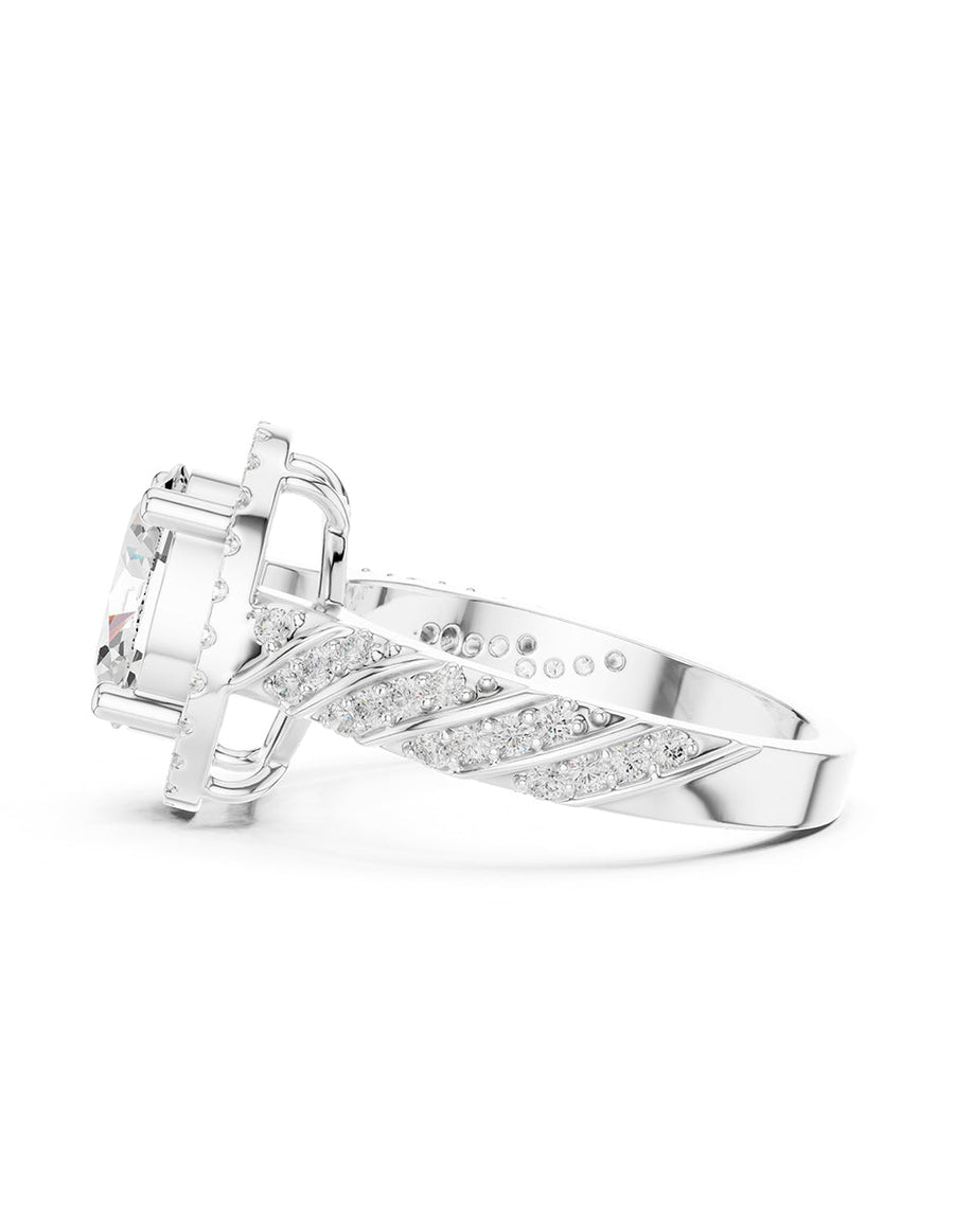 Anillo de compromiso - halo - AMORE415-OV-LG