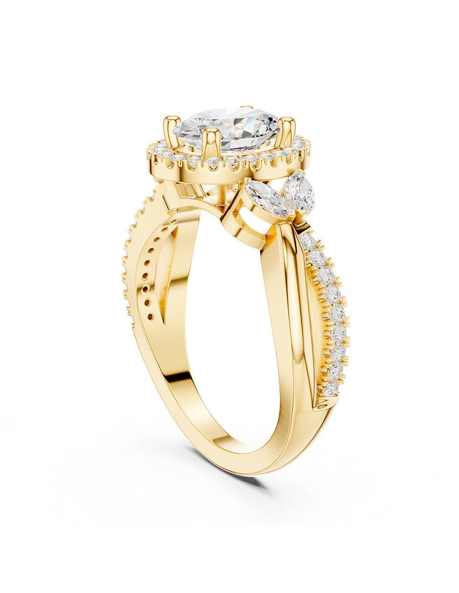 Anillo de compromiso - halo - AMORE417-OV-LG