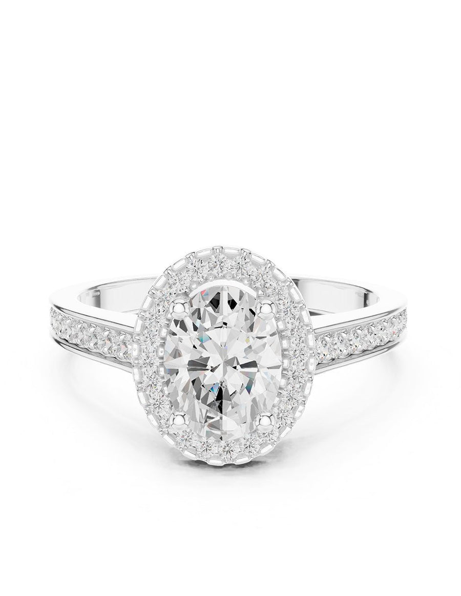Anillo de compromiso - halo - AMORE418-OV-LG