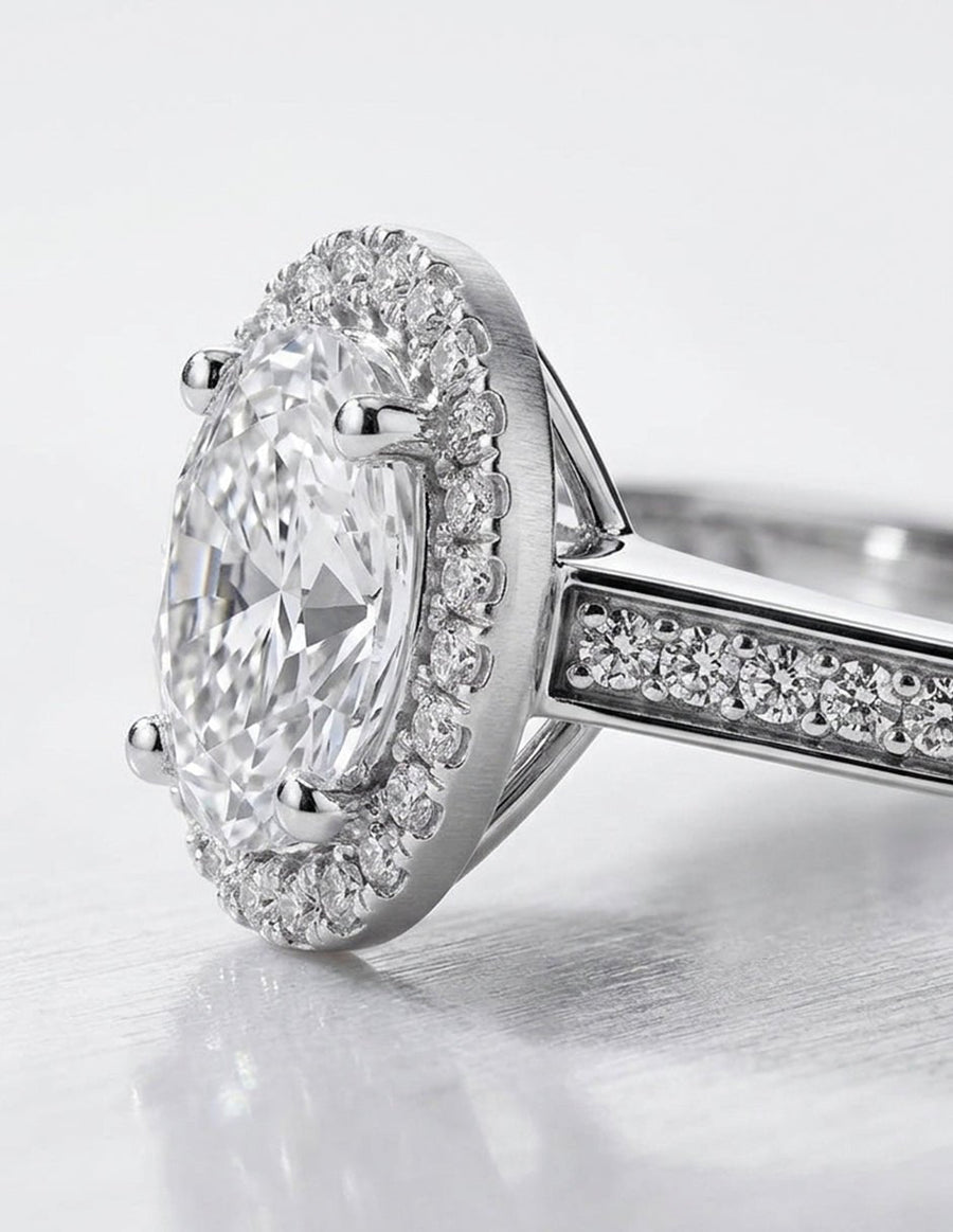 Anillo de compromiso - halo - AMORE418-OV-LG