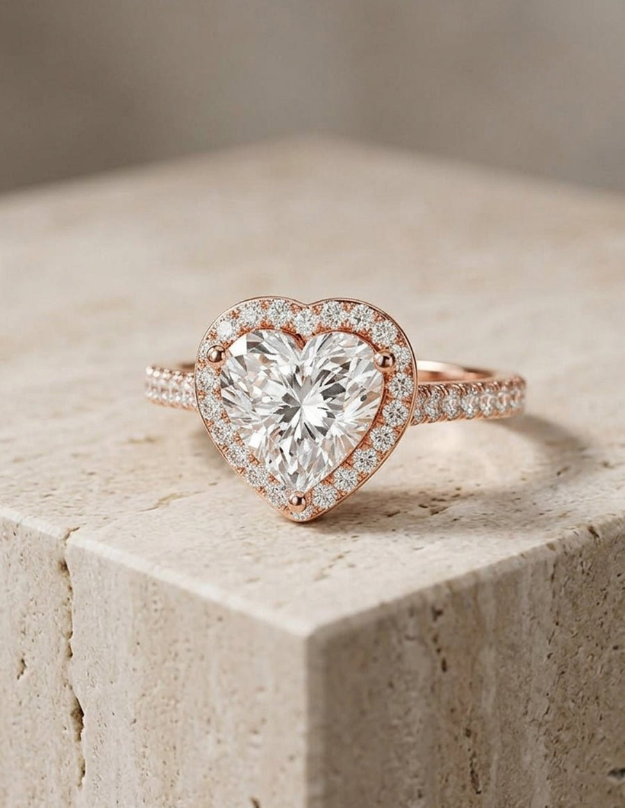 Anillo de compromiso - halo - AMORE419-HE-LG
