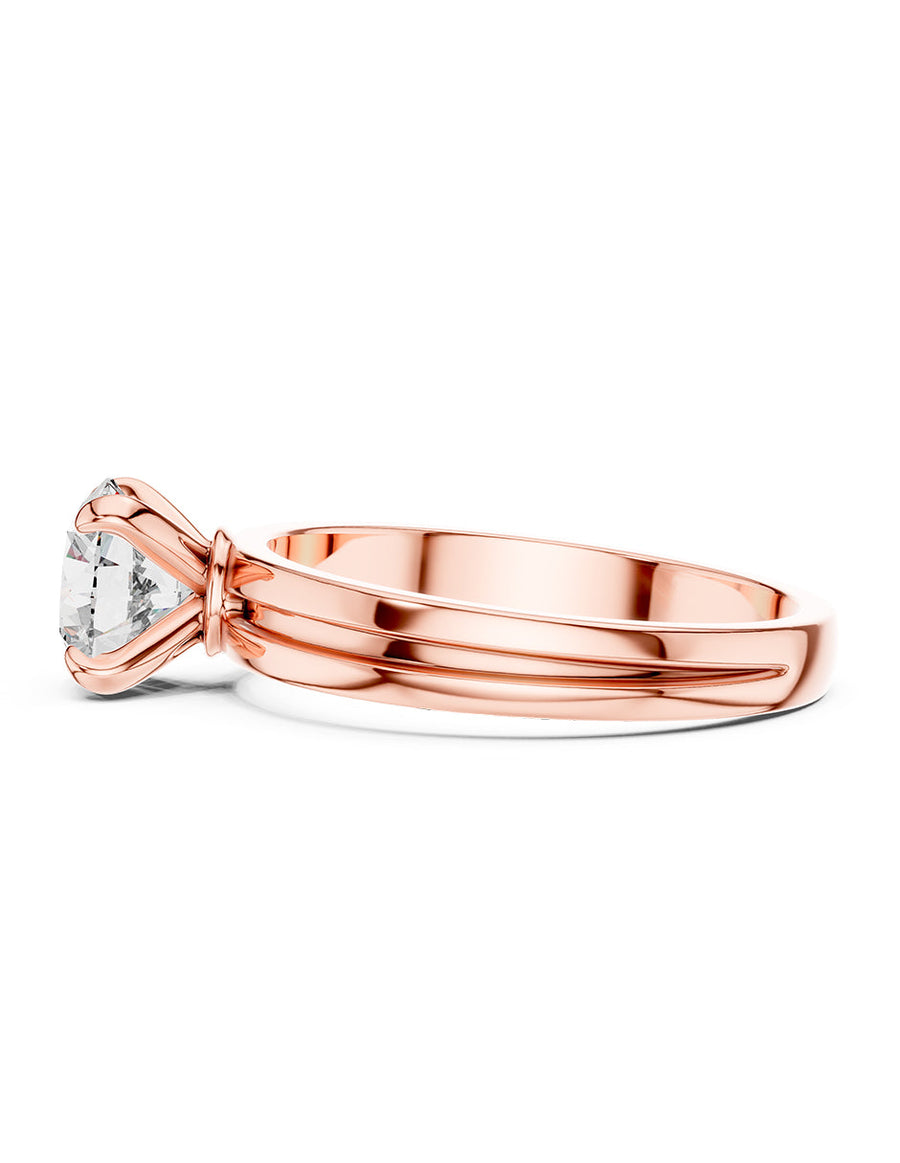 Anillo de Compromiso - solitario - AMORE42-RD-CZ