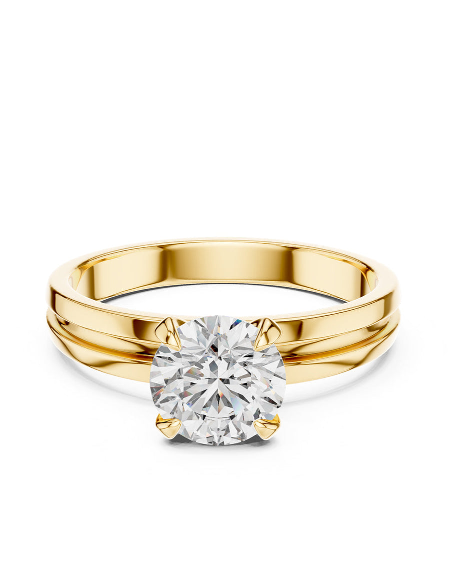 Anillo de Compromiso - solitario - AMORE42-RD-CZ