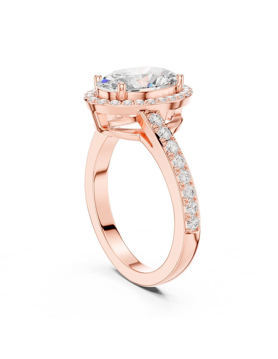 Anillo de compromiso - halo - AMORE420-OV-LG