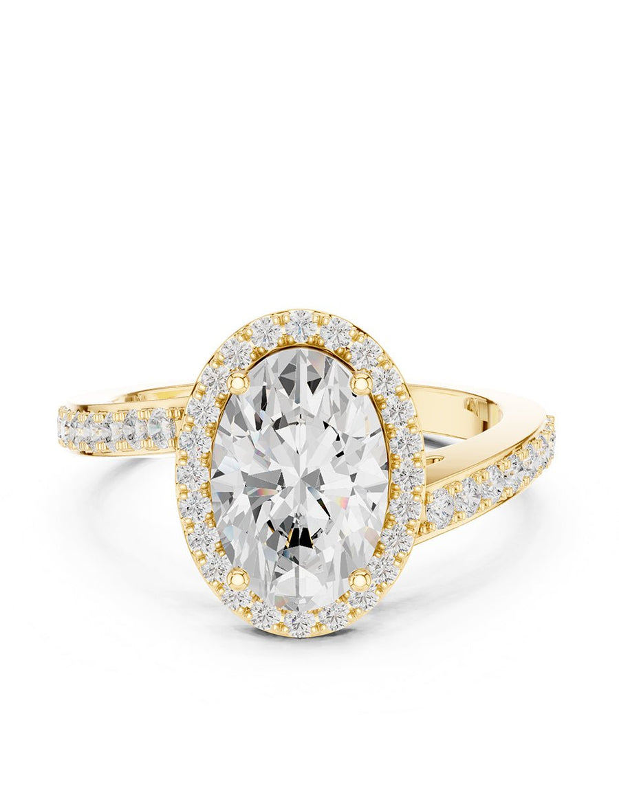 Anillo de compromiso - halo - AMORE420-OV-LG