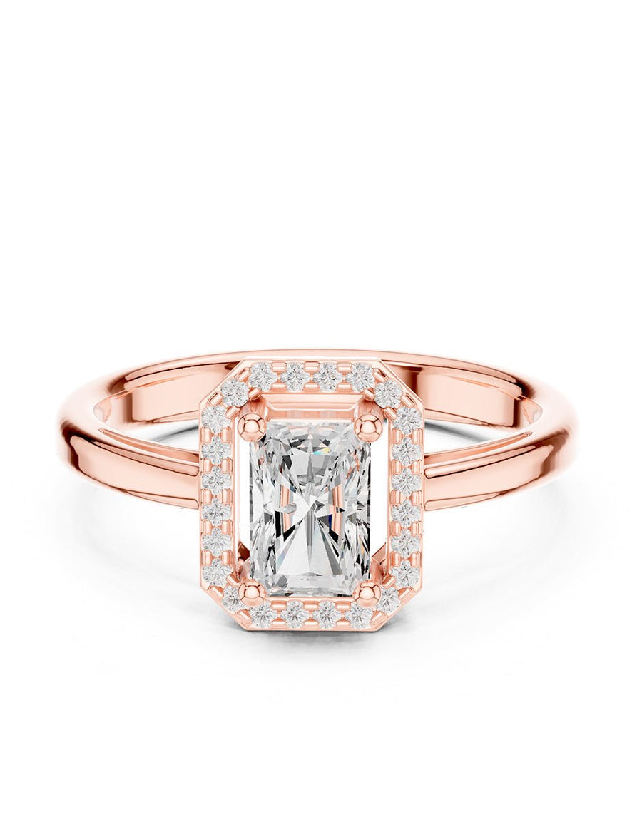 Anillo de compromiso - halo - AMORE422-RA-LG