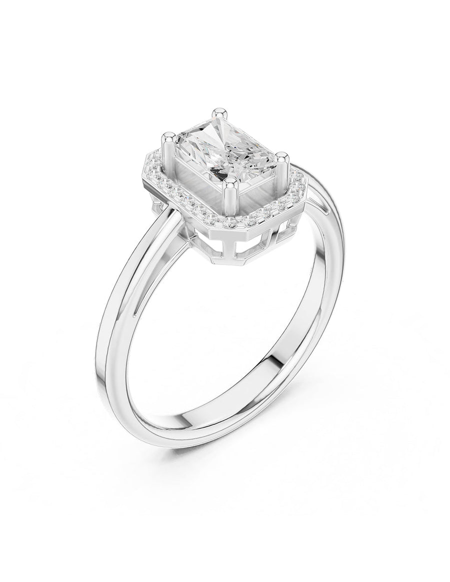 Anillo de compromiso - halo - AMORE422-RA-LG