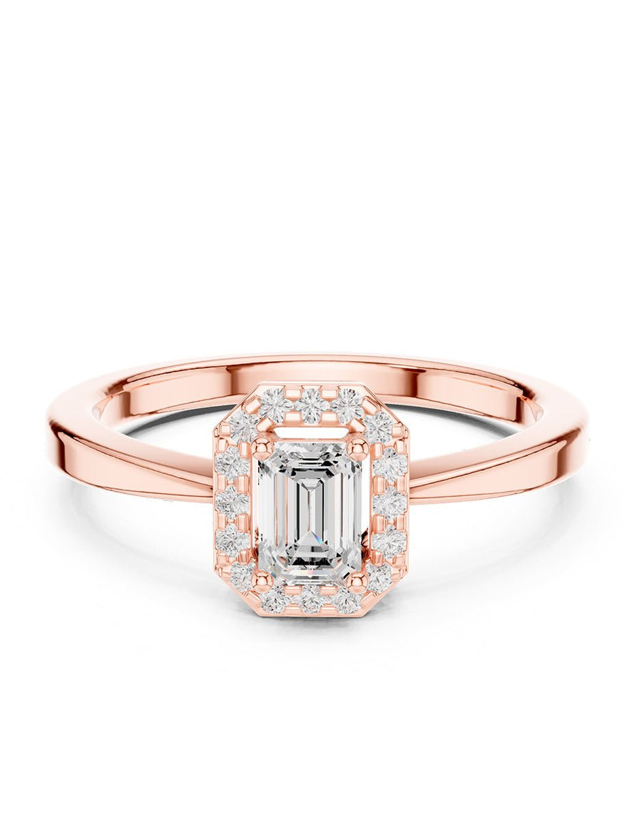 Anillo de compromiso - halo - AMORE423-EM-LG
