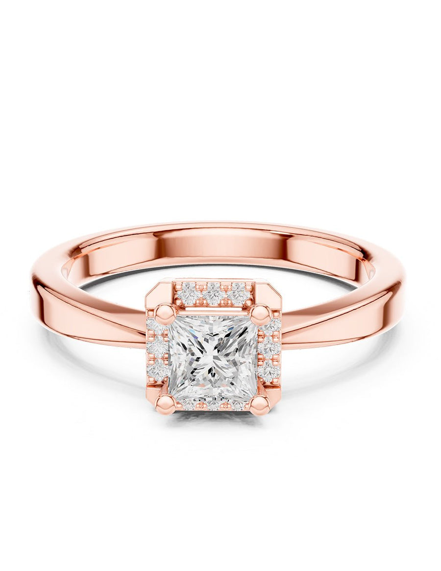 Anillo de compromiso - halo - AMORE423-PR-LG