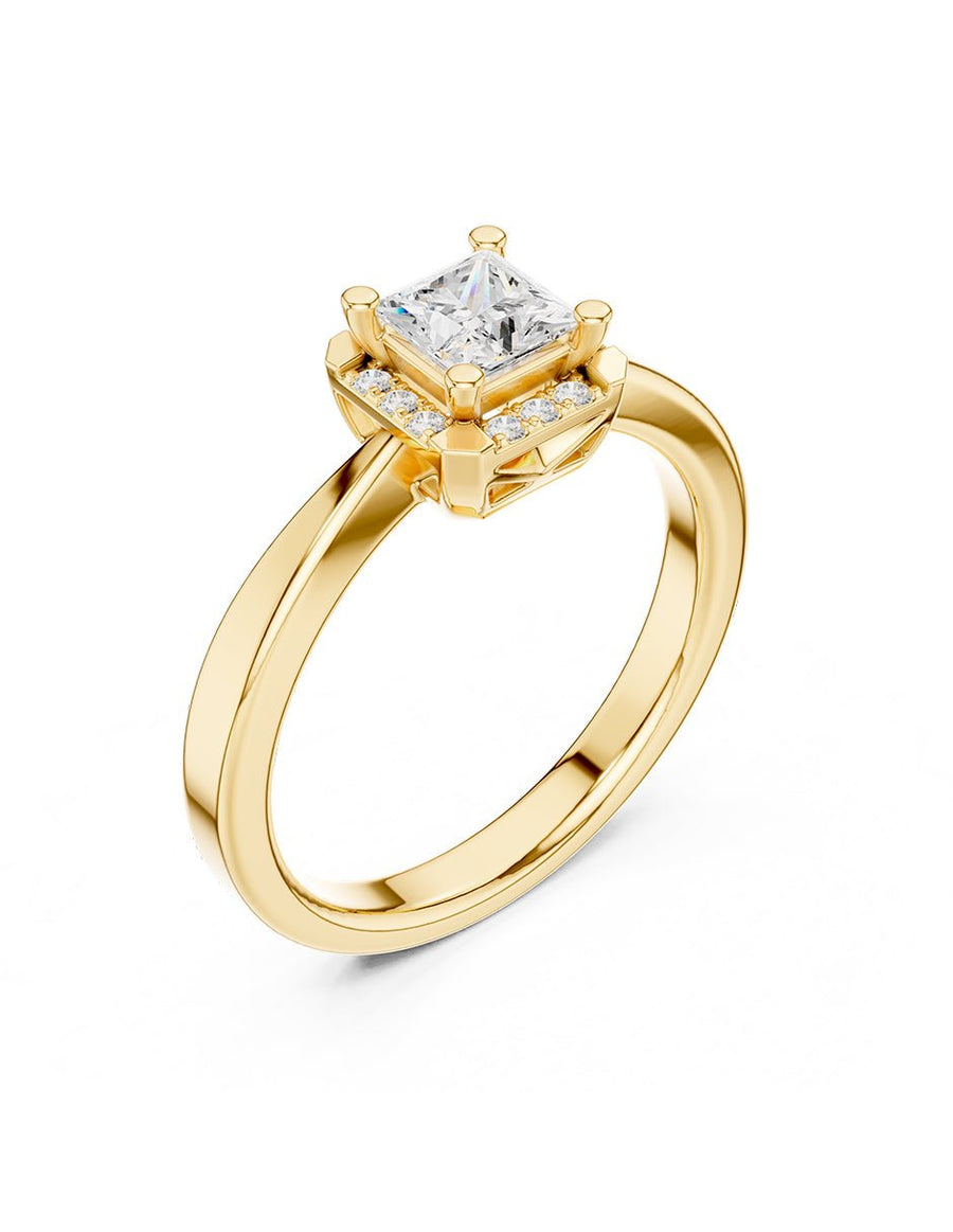 Anillo de compromiso - halo - AMORE423-PR-LG