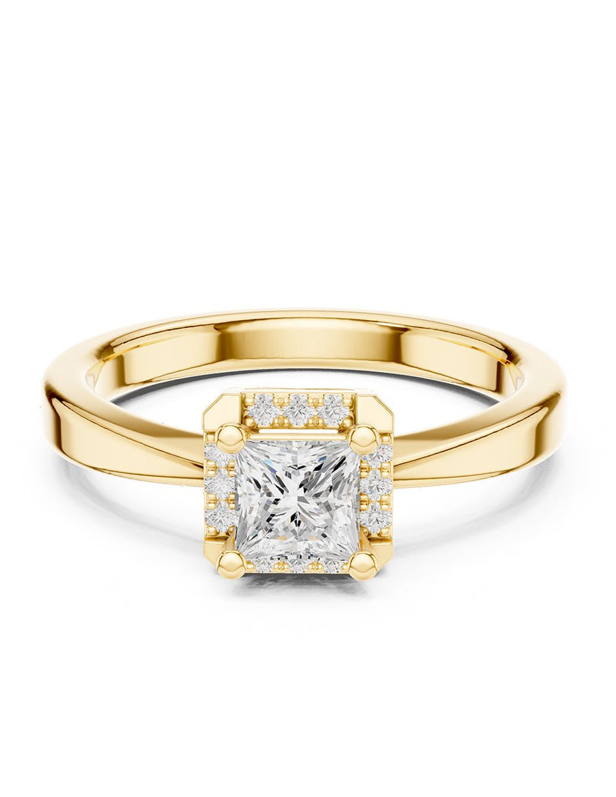 Anillo de compromiso - halo - AMORE423-PR-LG
