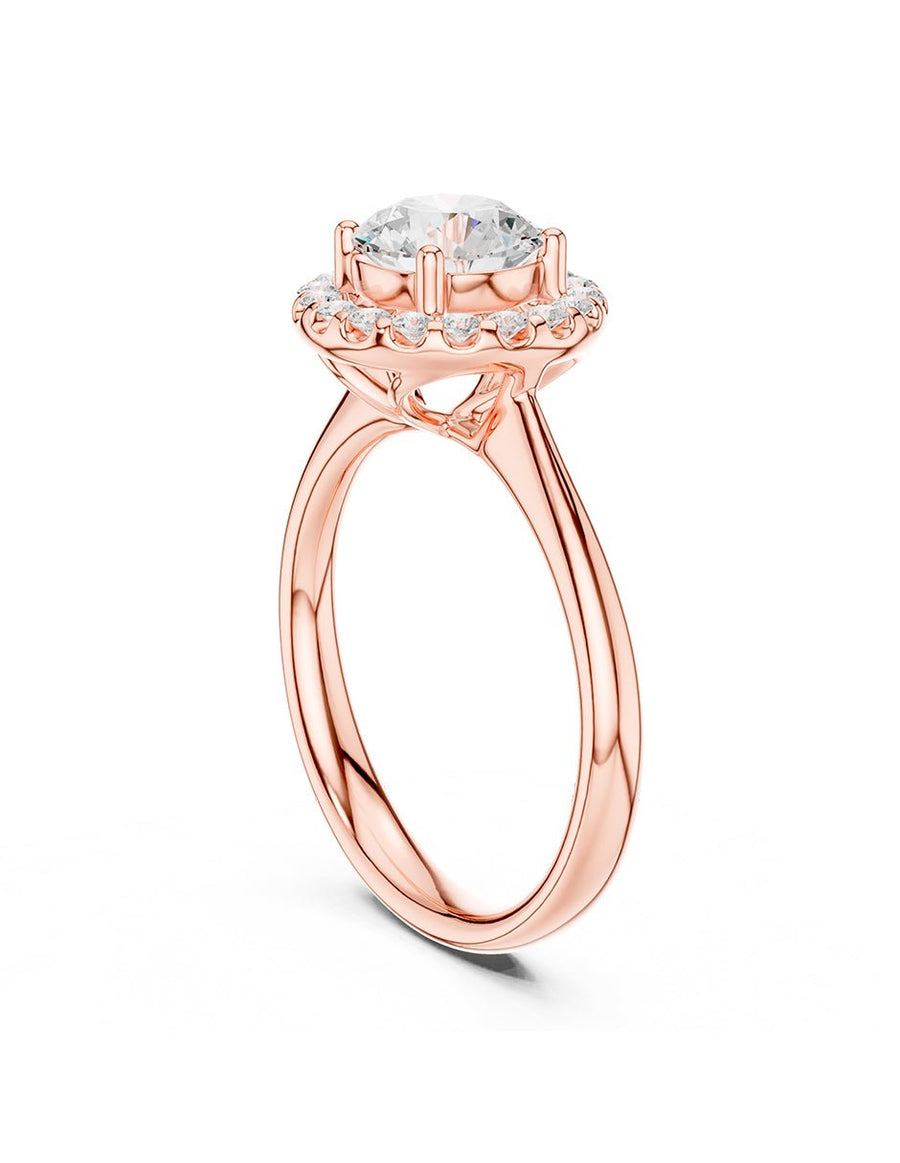 Anillo de compromiso - halo - AMORE426-RD-LG