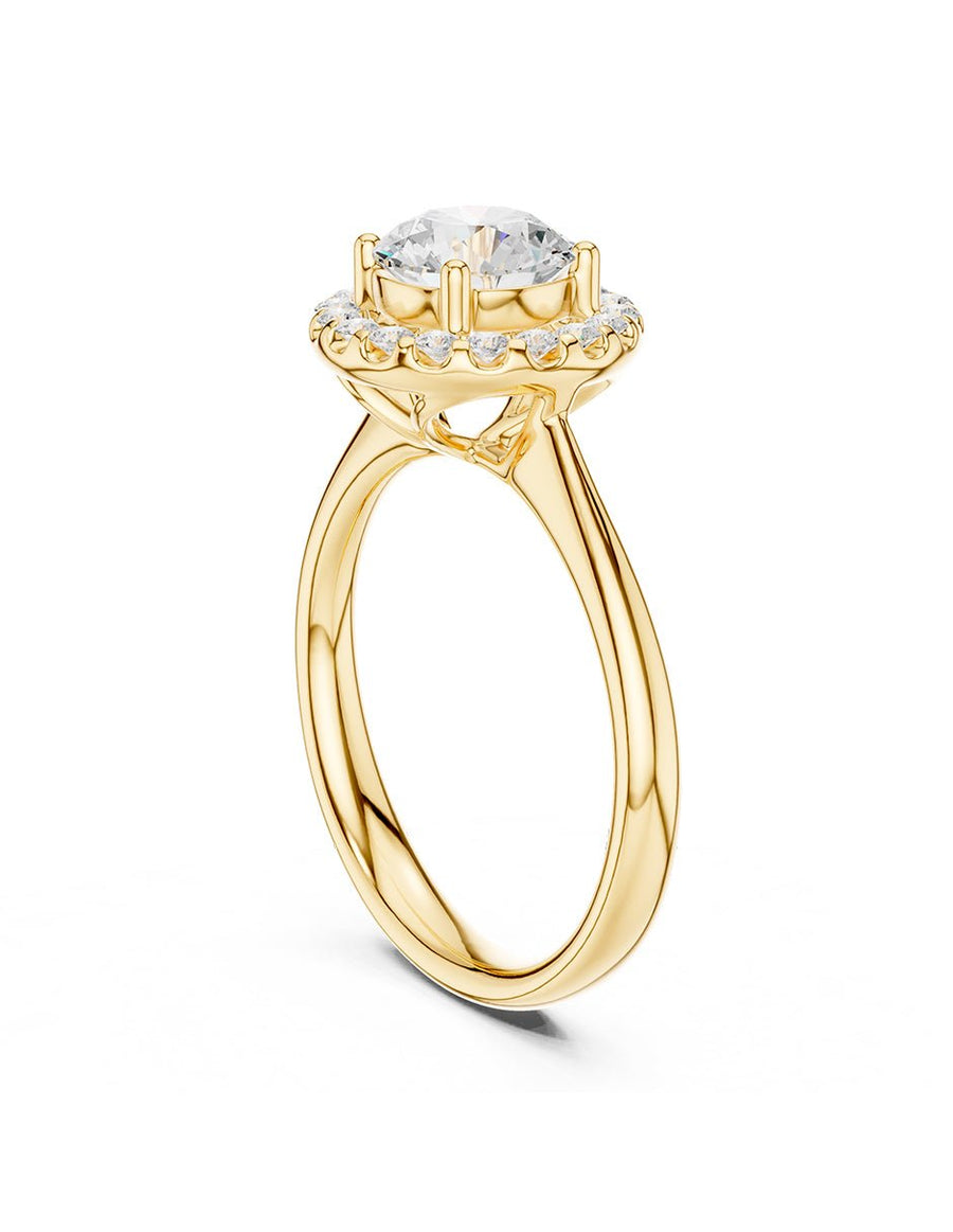 Anillo de compromiso - halo - AMORE426-RD-LG
