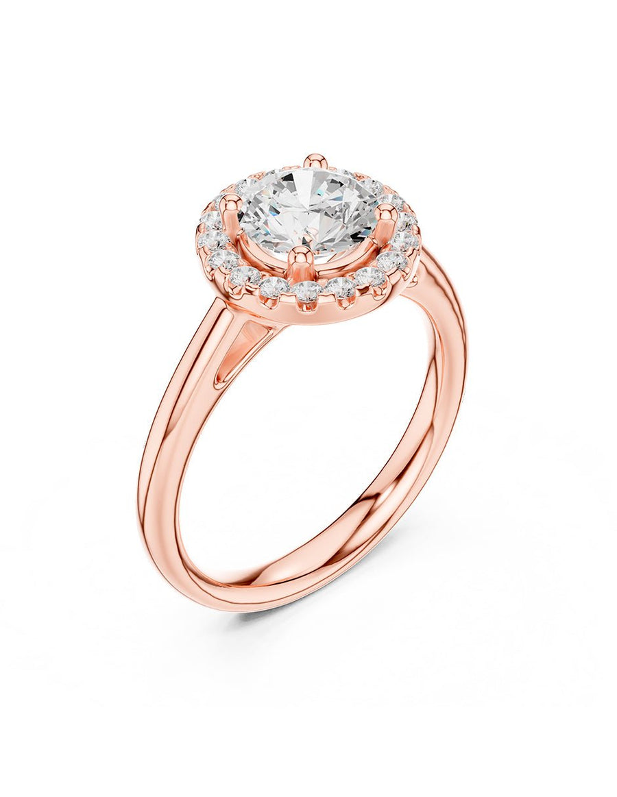 Anillo de compromiso - halo - AMORE427-RD-LG