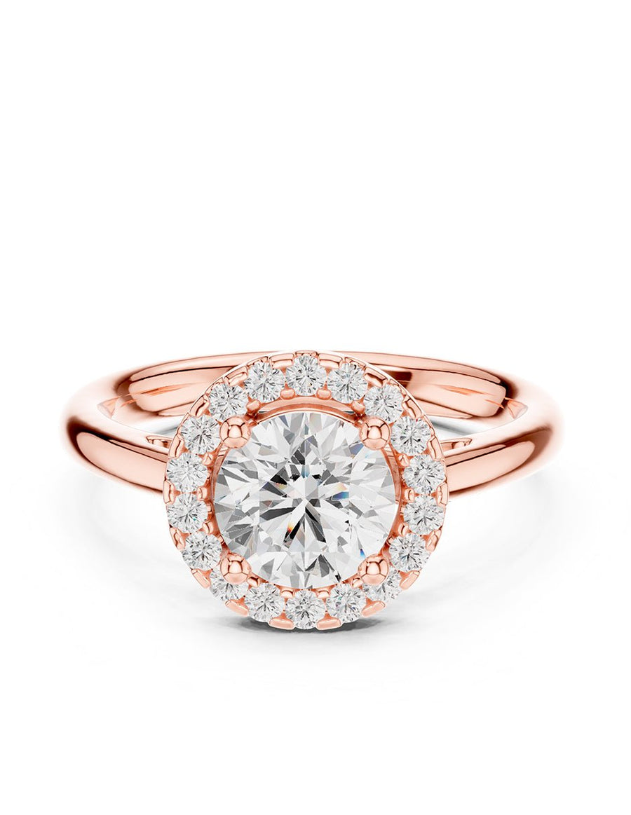 Anillo de compromiso - halo - AMORE427-RD-LG