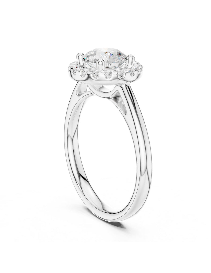 Anillo de compromiso - halo - AMORE427-RD-LG