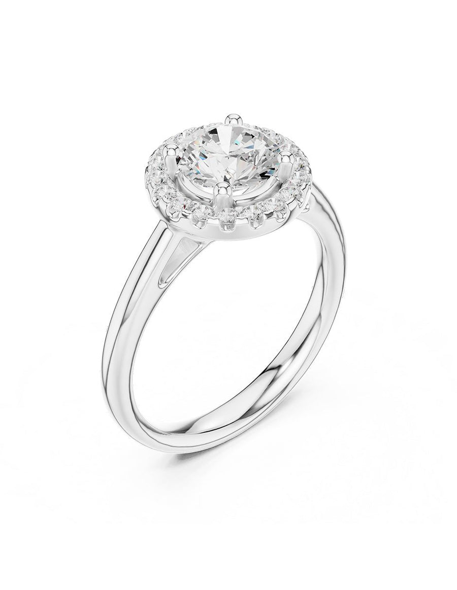 Anillo de compromiso - halo - AMORE427-RD-LG