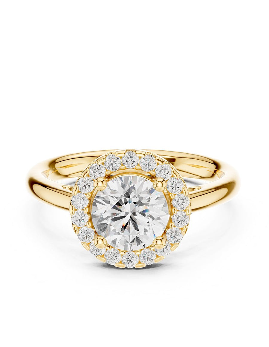 Anillo de compromiso - halo - AMORE427-RD-LG