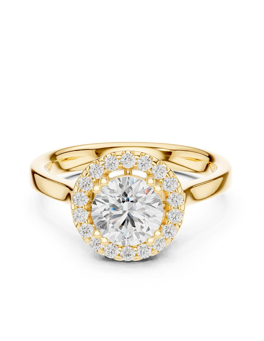 Anillo de compromiso - halo - AMORE429-RD-LG