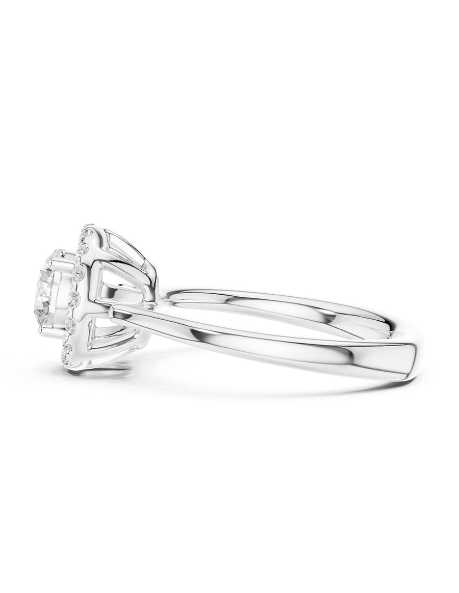 Anillo de compromiso - halo - AMORE430-RD-LG