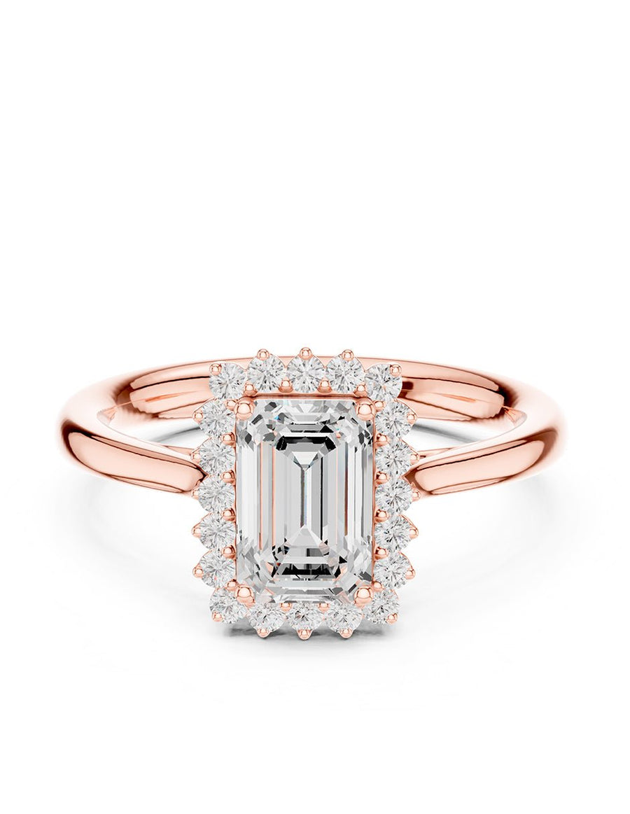 Anillo de compromiso - halo - AMORE438-EM-LG