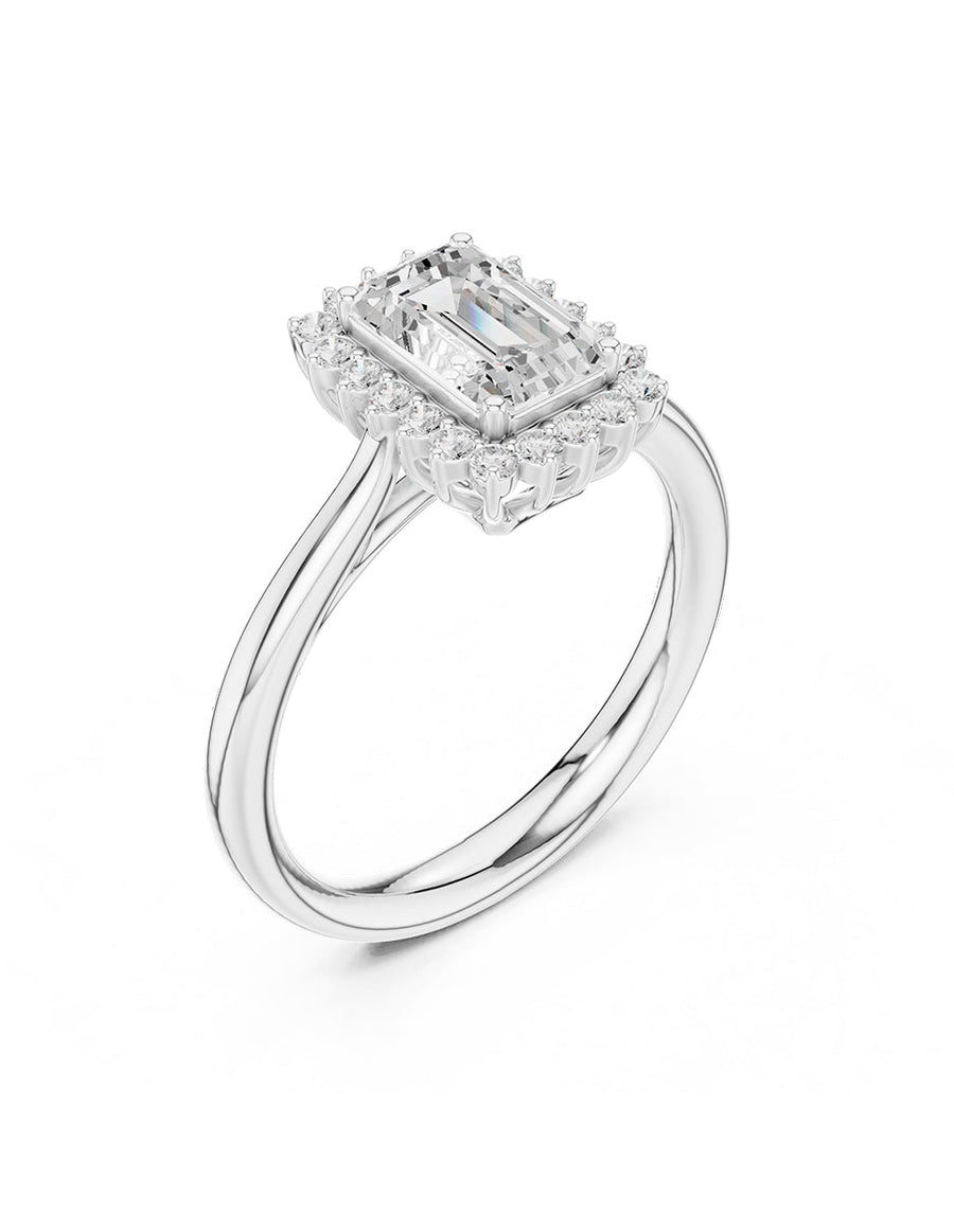 Anillo de compromiso - halo - AMORE438-EM-LG