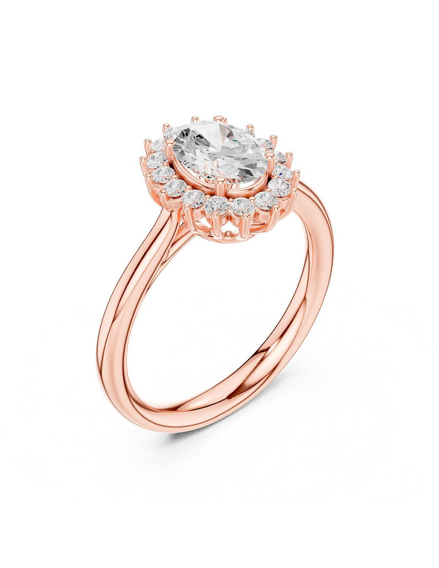 Anillo de compromiso - halo - AMORE438-OV-LG