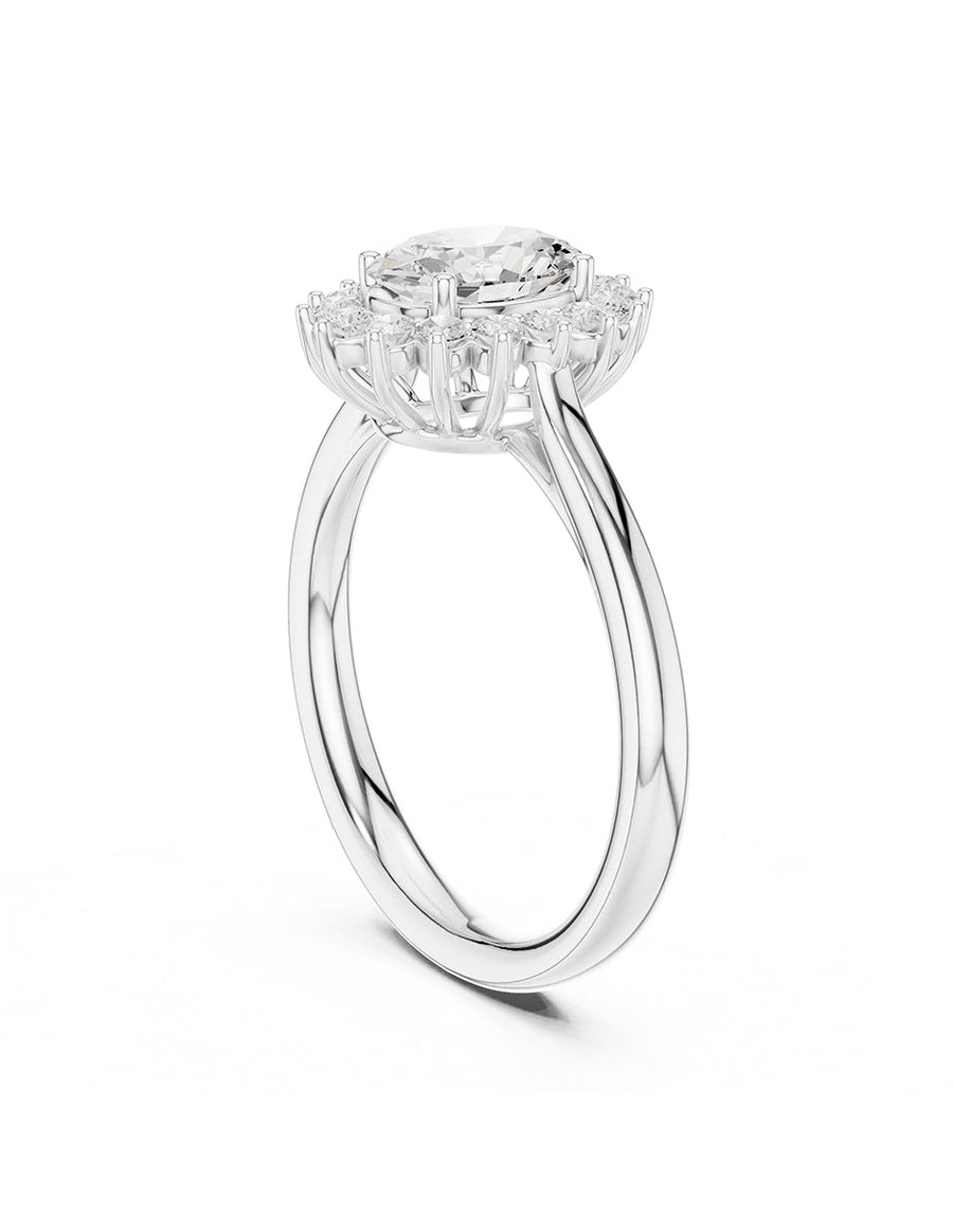 Anillo de compromiso - halo - AMORE438-OV-LG