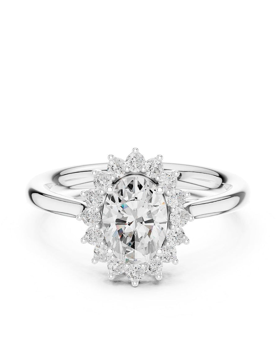 Anillo de compromiso - halo - AMORE438-OV-LG