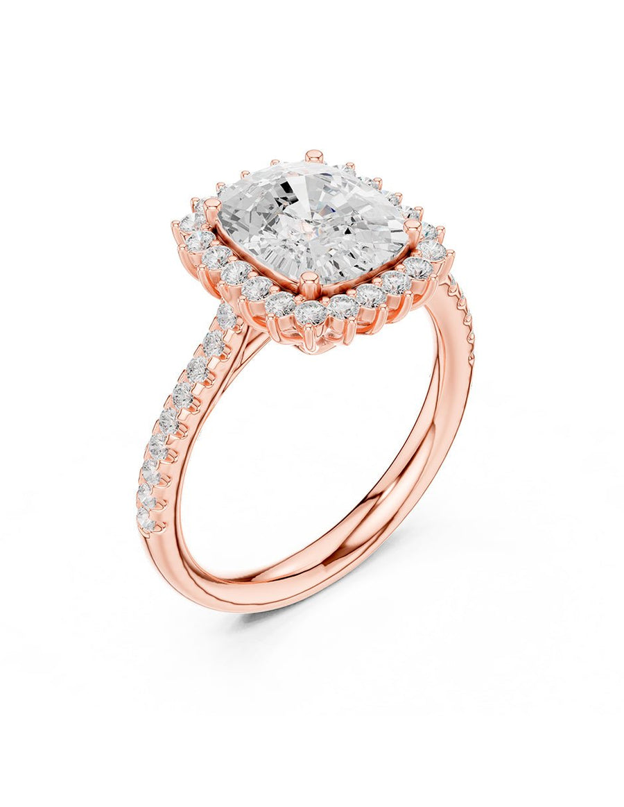 Anillo de compromiso - halo - AMORE439-CU-LG