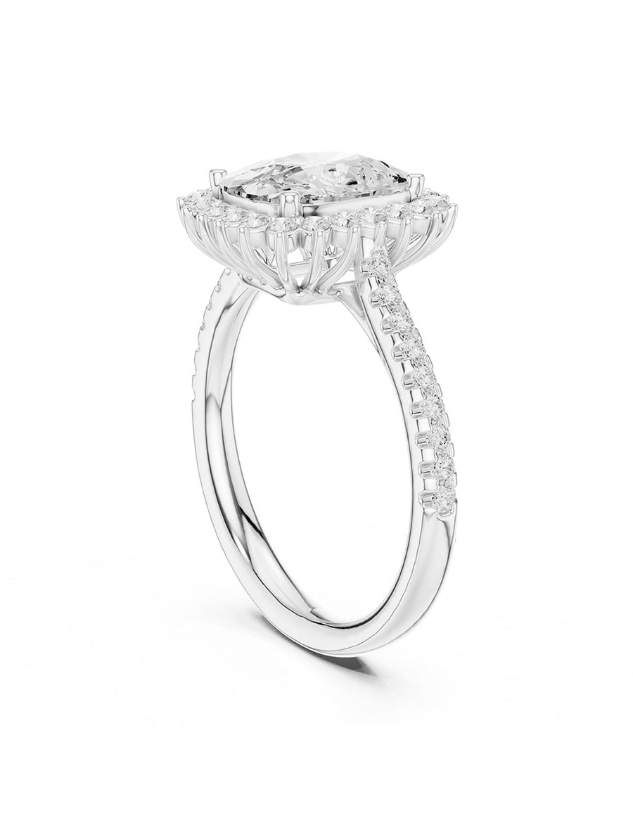 Anillo de compromiso - halo - AMORE439-CU-LG