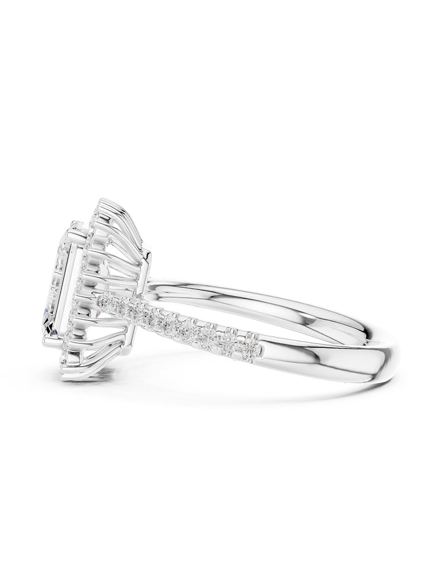 Anillo de compromiso - halo - AMORE439-EM-LG