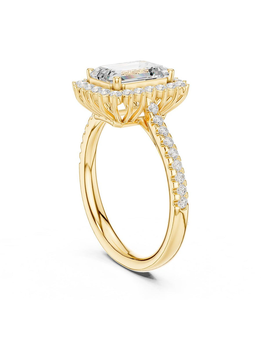 Anillo de compromiso - halo - AMORE439-EM-LG