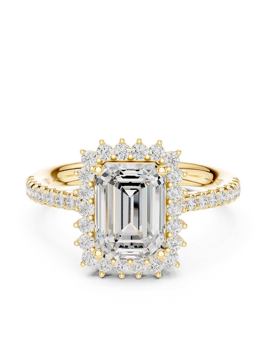Anillo de compromiso - halo - AMORE439-EM-LG