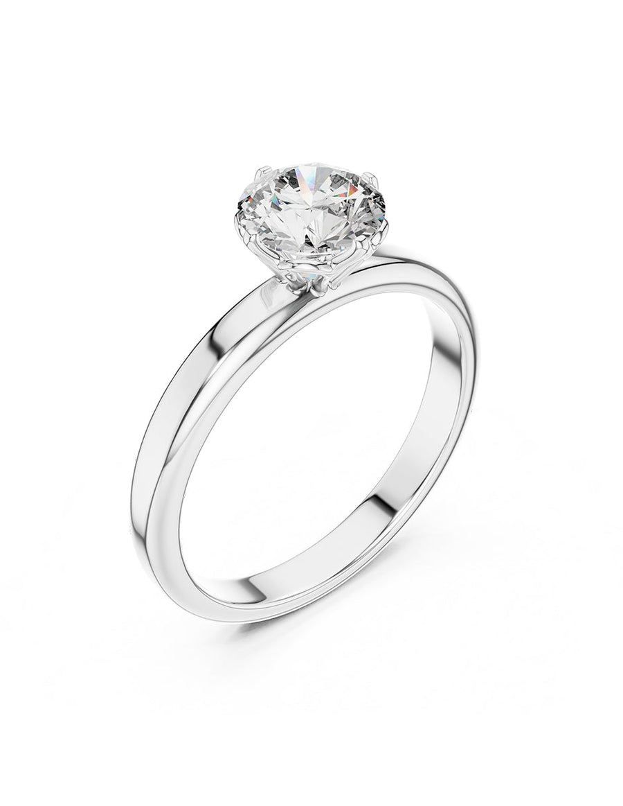 Anillo de Compromiso - solitario - AMORE44-RD-CZ