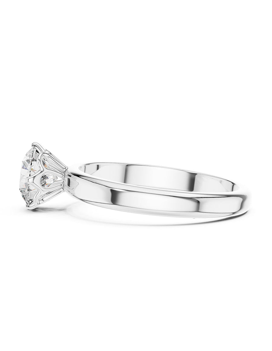 Anillo de Compromiso - solitario - AMORE44-RD-CZ