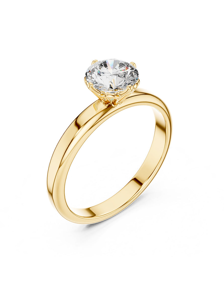 Anillo de Compromiso - solitario - AMORE44-RD-CZ