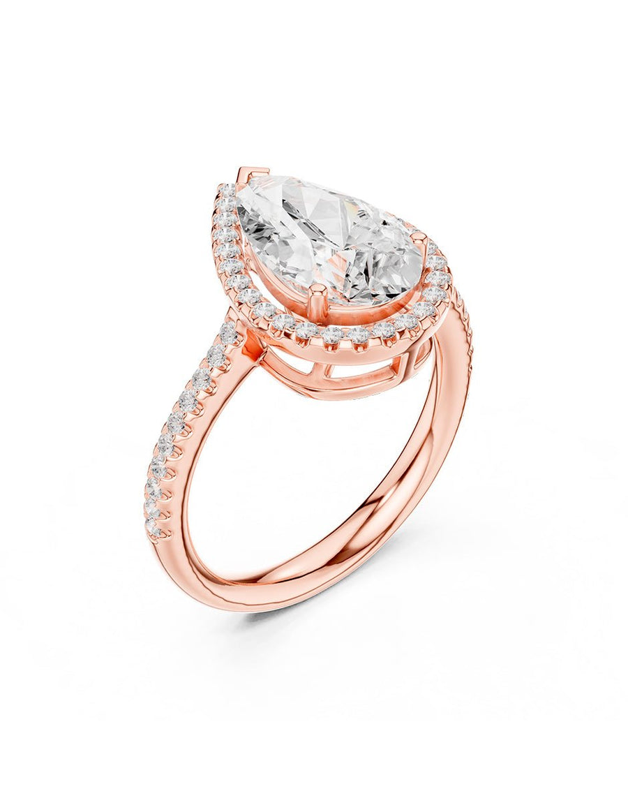 Anillo de compromiso - halo - AMORE440-PE-LG