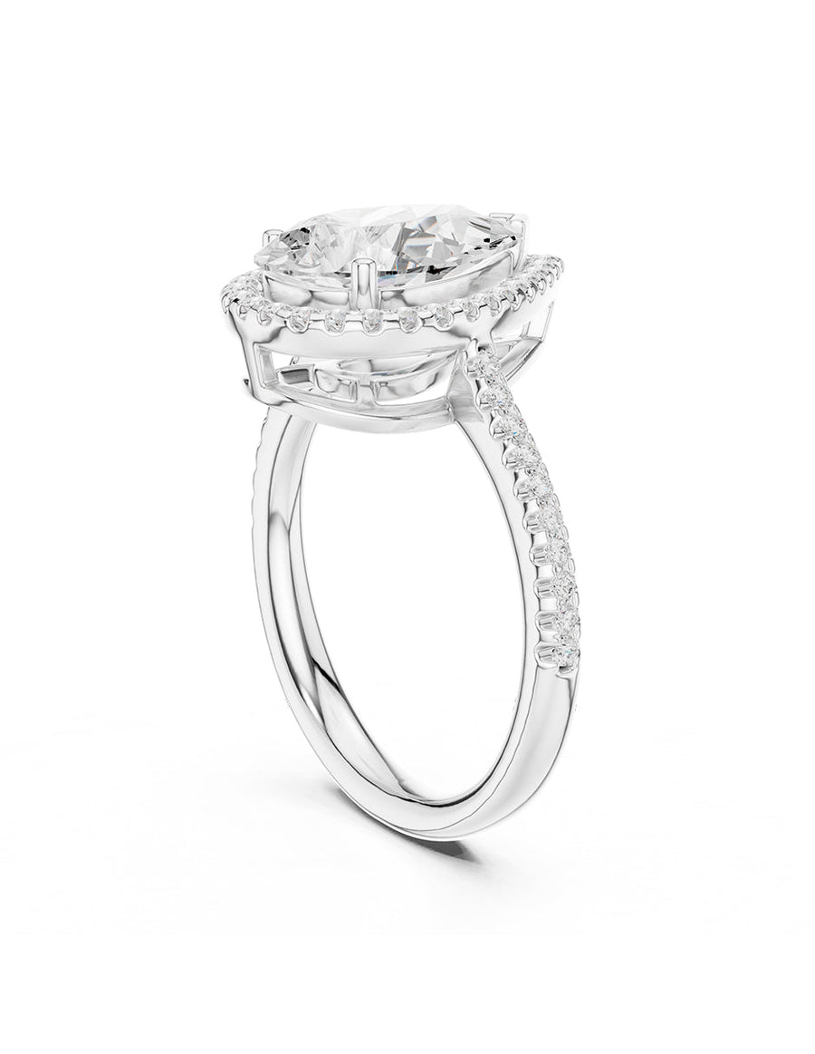 Anillo de compromiso - halo - AMORE440-PE-LG