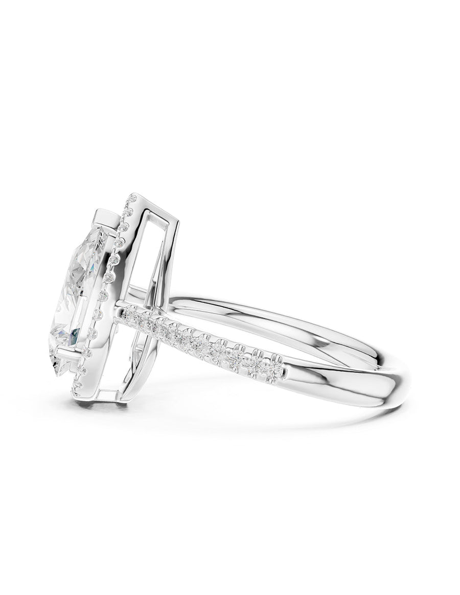 Anillo de compromiso - halo - AMORE440-PE-LG