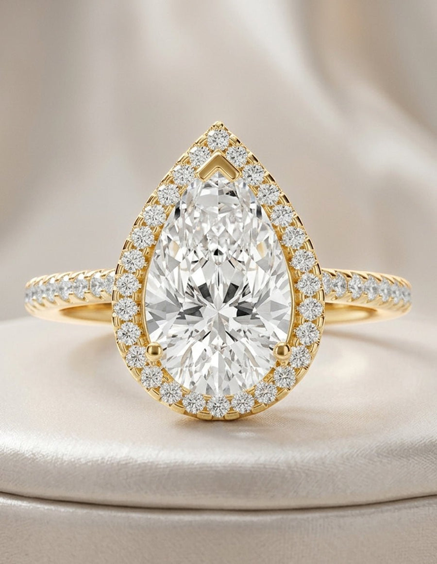 Anillo de compromiso - halo - AMORE440-PE-LG