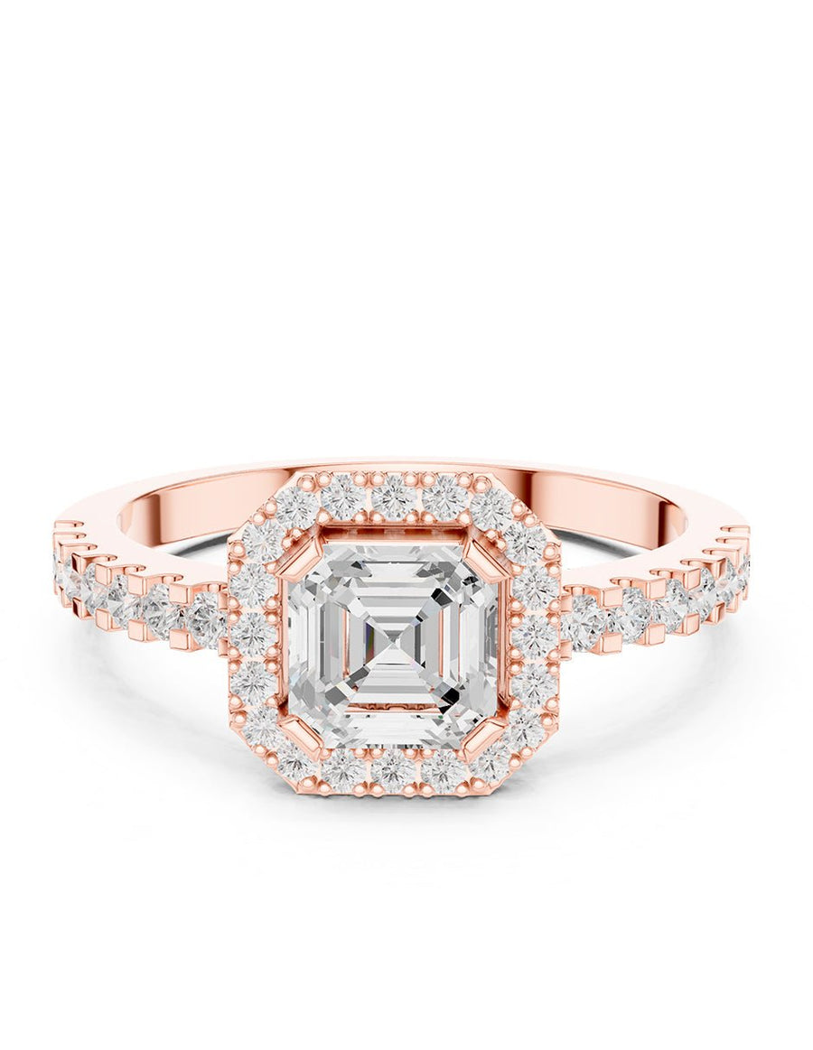 Anillo de compromiso - halo - AMORE441-AS-LG