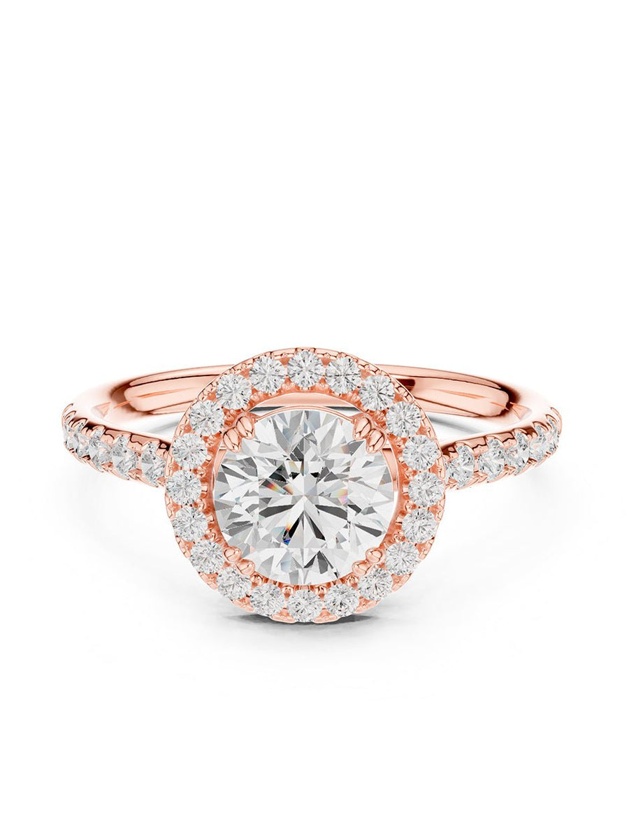 Anillo de compromiso - halo - AMORE443-RD-LG