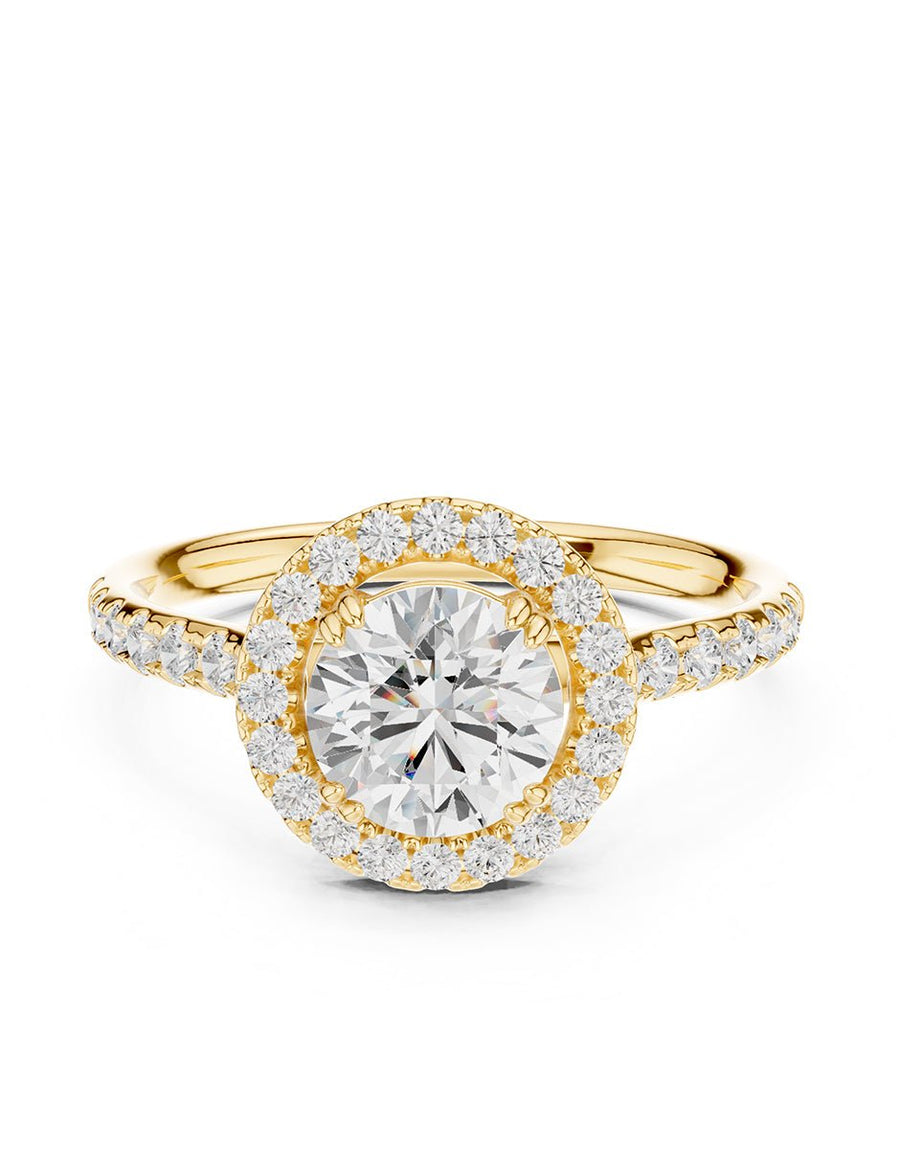 Anillo de compromiso - halo - AMORE443-RD-LG