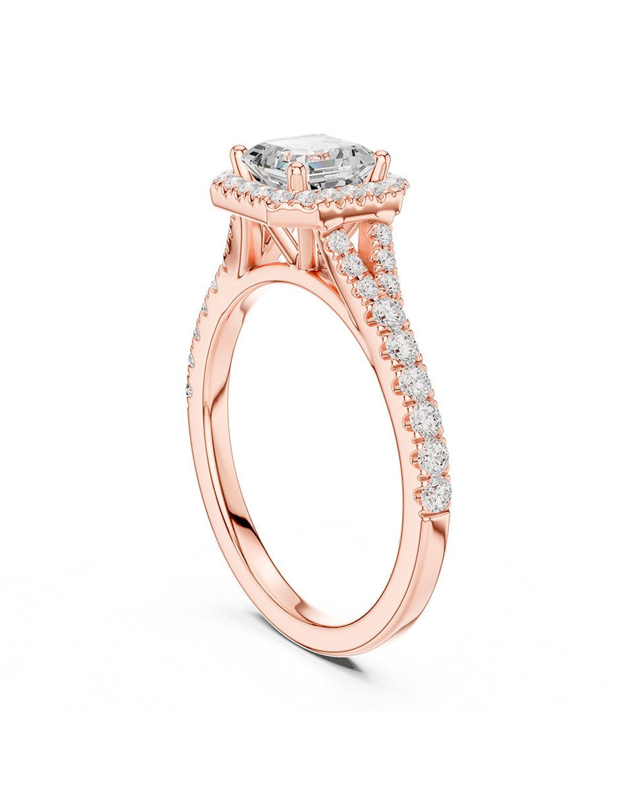 Anillo de compromiso - halo - AMORE444-AS-LG