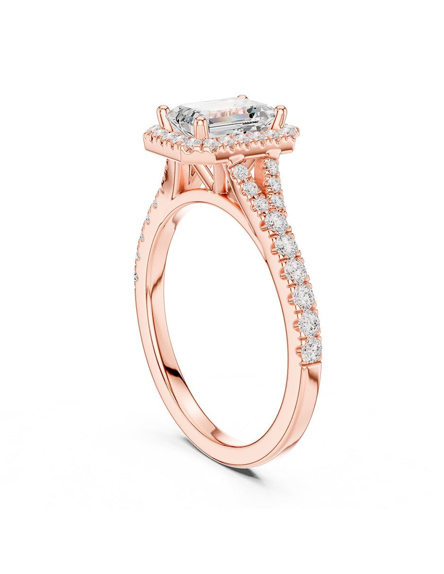 Anillo de compromiso - halo - AMORE444-EM-LG