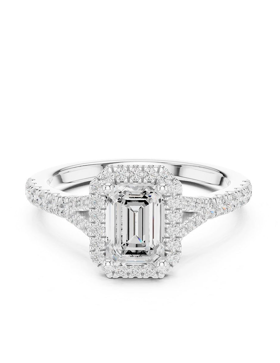Anillo de compromiso - halo - AMORE444-EM-LG