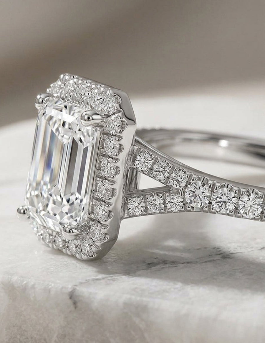Anillo de compromiso - halo - AMORE444-EM-LG