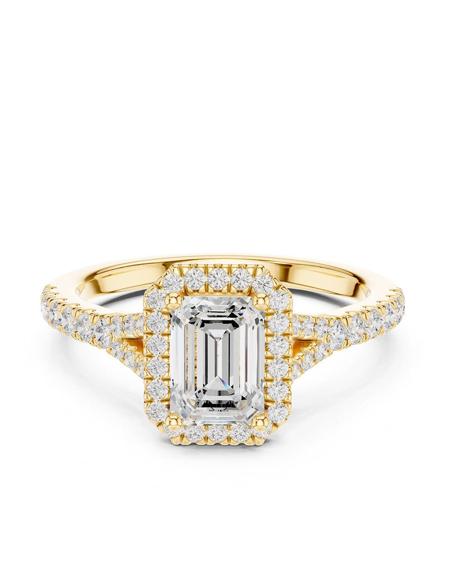 Anillo de compromiso - halo - AMORE444-EM-LG